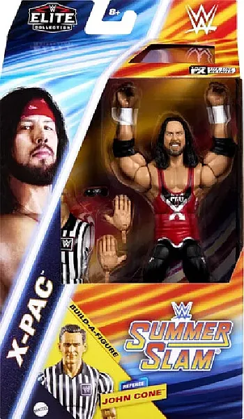 WWE ELITE COLLECTION SUMMERSLAM ACTION FIGURE X-PAC (BAF: REFEREE JOHN CONE) 15 CM